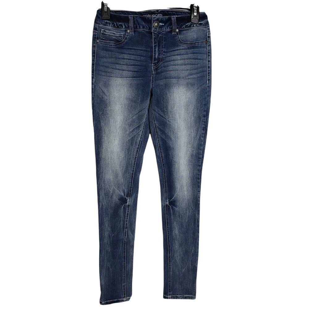 Maurices Womens Jegging Jeans Size S-R Small High Rise Blue Skinny Leg Stretch